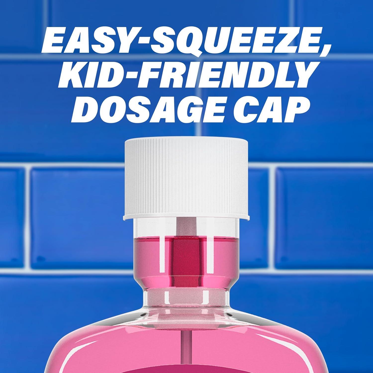 image:imageACT Kids Anticavity Fluoride Mouthwash Sugar amp Alcohol Free Mouth Rinse Strengthens Teeth Bubble Gum Blowout 169 fl oz169 Fl Oz Pack of 1