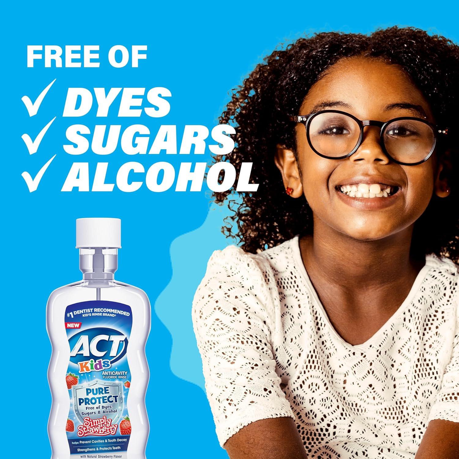 image:imageACT Kids Anticavity Fluoride Rinse Groovy Grape 169 fl oz Accurate Dosing Cup Alcohol FreeStrawberry