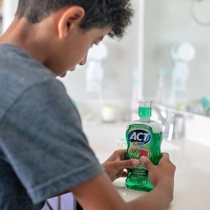 image:imageACT Kids Anticavity Fluoride Rinse Groovy Grape 169 fl oz Accurate Dosing Cup Alcohol FreeWatermelon