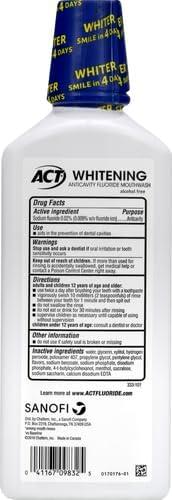 image:imageACT Whitening Anticavity Fluoride Mouthwash 169 fl oz With Zero Alcohol Dye Free Gentle MintMouthwash